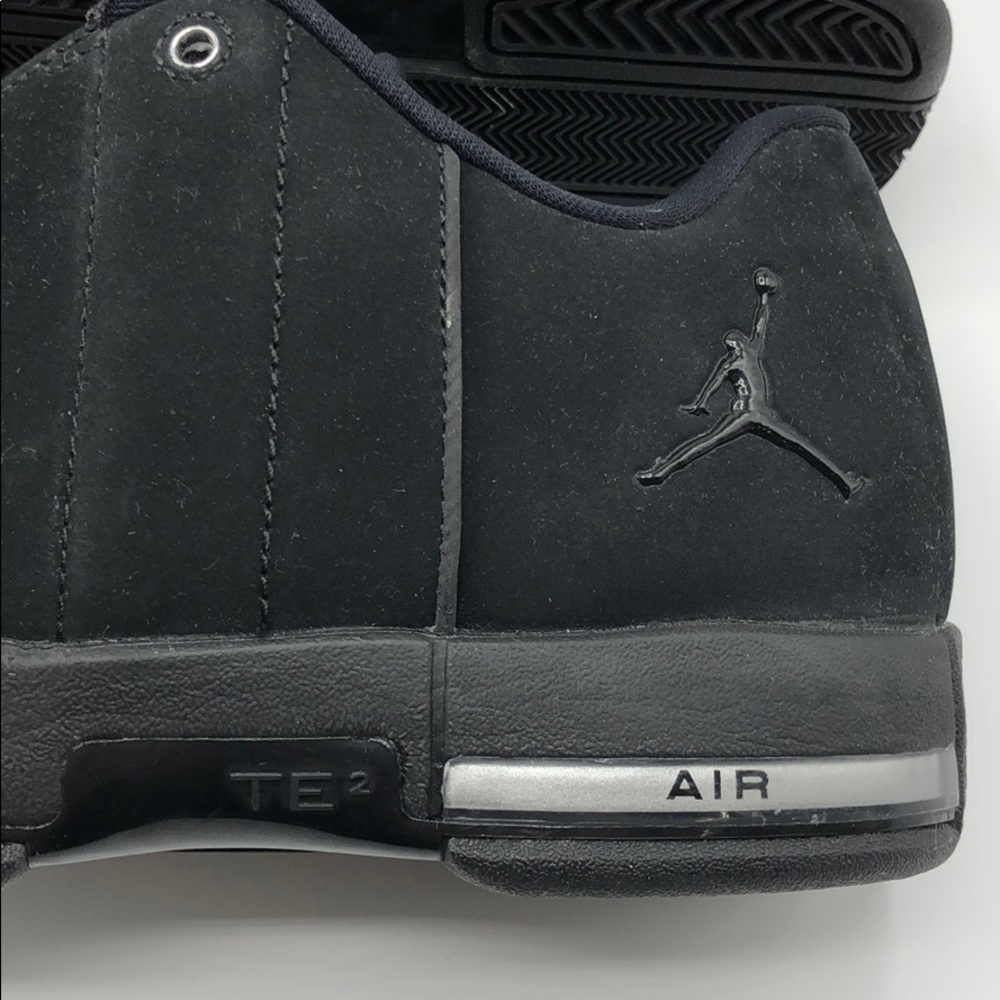 Jordan TE 2 Low Triple Black Basketball Shoes - Picture 7 of 10